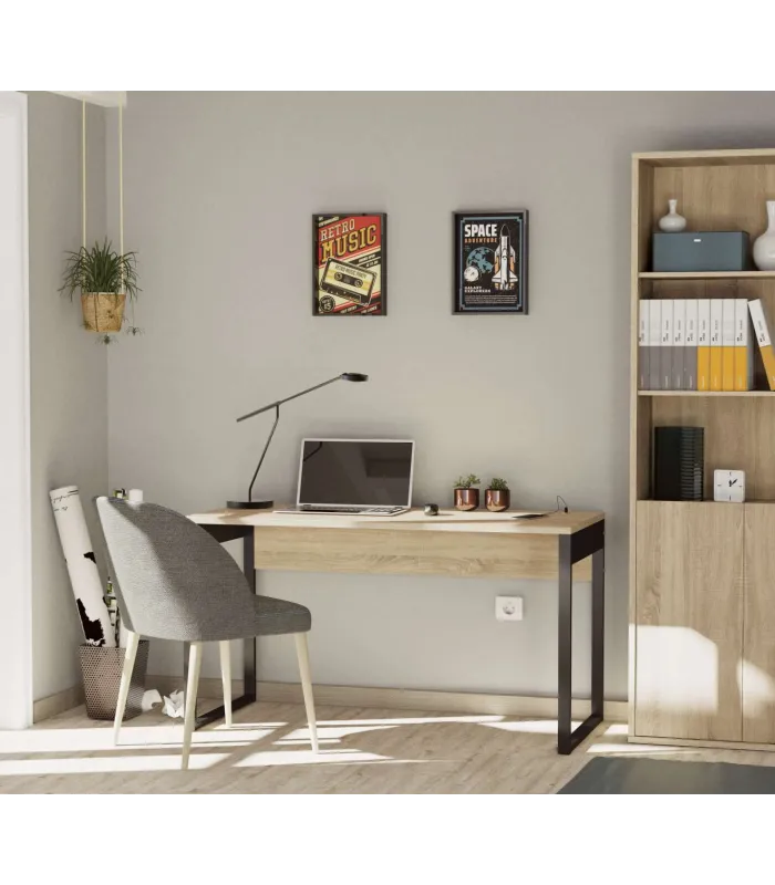 Mesa Estudio Nexus en roble cambrian, elegante y funcional.