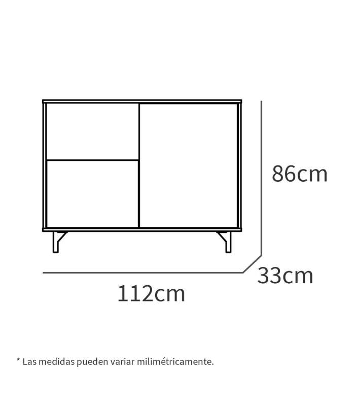 PTARCH Aparadores copy of cópia de Aparador 2 portas 2 gavetas