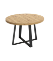 copy of Fixed lounge table Loft in wild oak white or black structure.