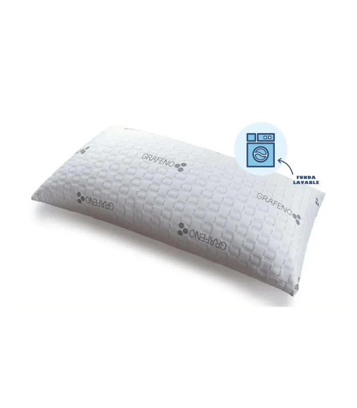 Almohada viscoelástica Preston 90cm con tratamiento antiácaros.