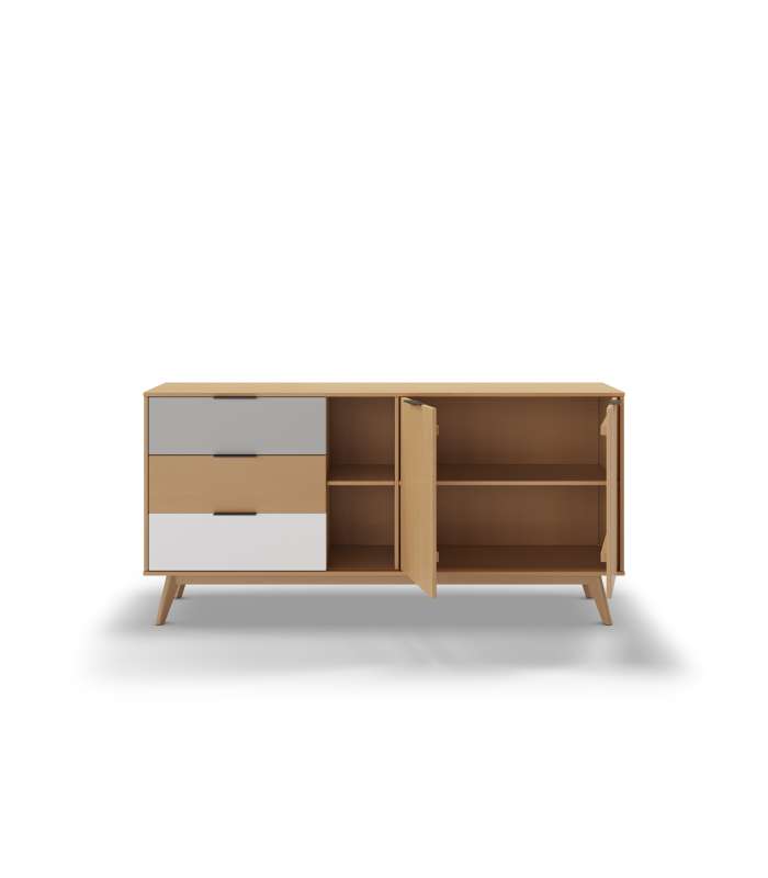 MKRIC Aparadores copy of MIRANDA SIDEBOARD 3P3C BRANCO/CERA