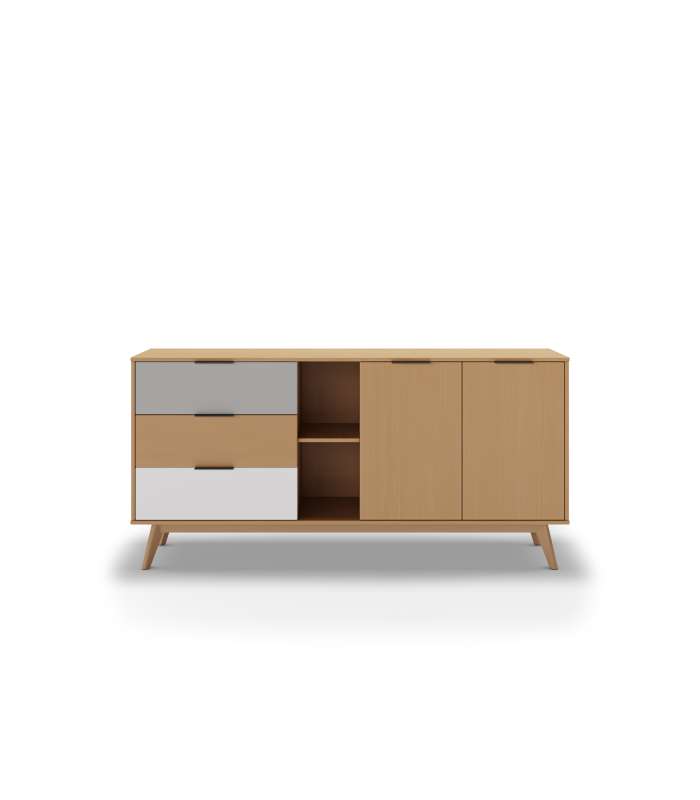 MKRIC Aparadores copy of MIRANDA SIDEBOARD 3P3C BRANCO/CERA