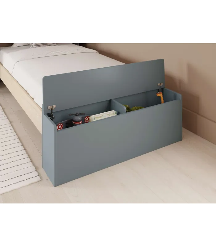 copy of Cama juvenil tipo cabaña modelo Lara acabado blanco con