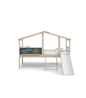 MKRIC Camas con cajones Cama juvenil tipo cabaña modelo IKER