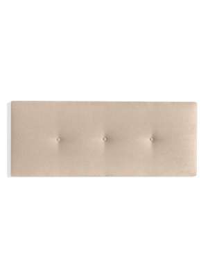 Cabecero matrimonial 150cm Adriana tapizado beige claro