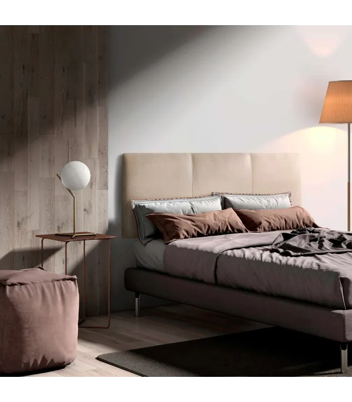 Cabecero tapizado beige 150x60 cm Maite