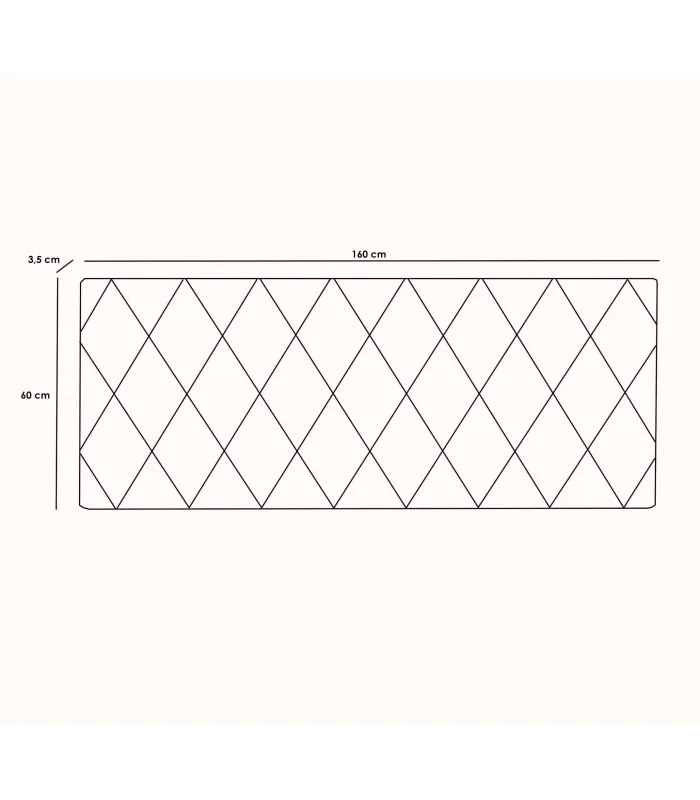PDCOR Cabeceiras Cabeceira para colchão de 150 cm Marisa