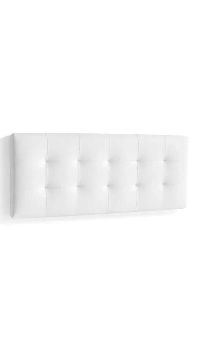 Cabecero Mila tapizado blanco 150x60cm
