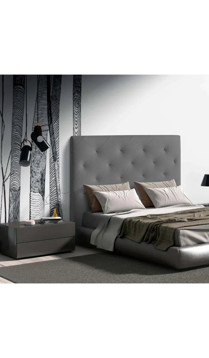 Cabecero Nadia gris 150cm para dormitorio moderno