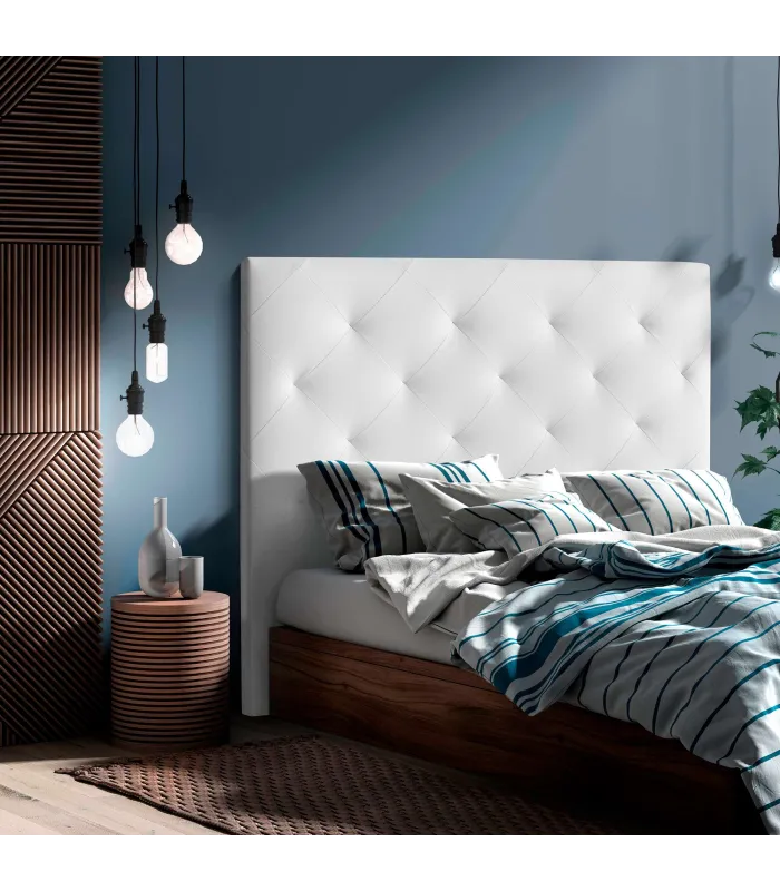 Cabecero Nadia blanco 150cm, diseño elegante y cómodo
