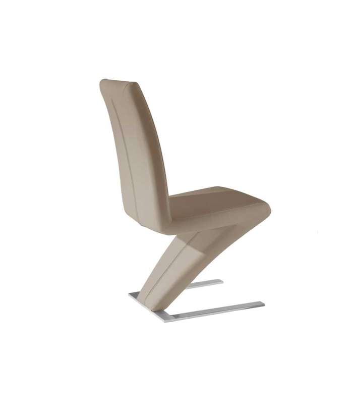 copy of Silla de comidor en tela beige GANTE 55 x 55 x 86/49 cm