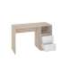 Mesa de estudo elegante com 2 gavetas em carvalho/branco
