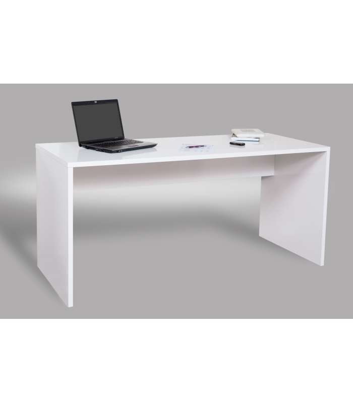 Table de bureau finition blanche 75 cm(hauteur)160