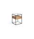 YORK walnut veneer side table 43 x 43 x 54 cm (H x W x H)