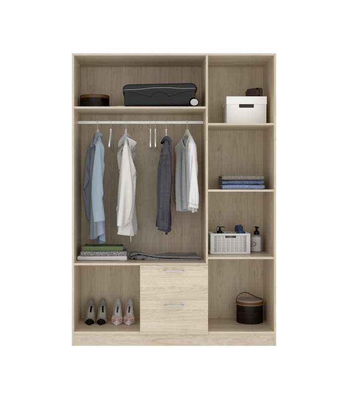 copy of Wardrobe 3 doors 2 Maxi drawers 150 cm wide