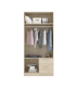 copy of Wardrobe 2 doors 2 Maxi drawers 100 cm wide