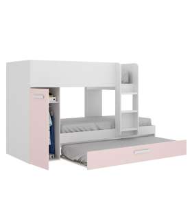 Conjunto de cama tren Orcera en rosa 150 cm(alto)243