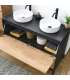 copy of Meuble lavabo Kalma en bois et finition blanche 90