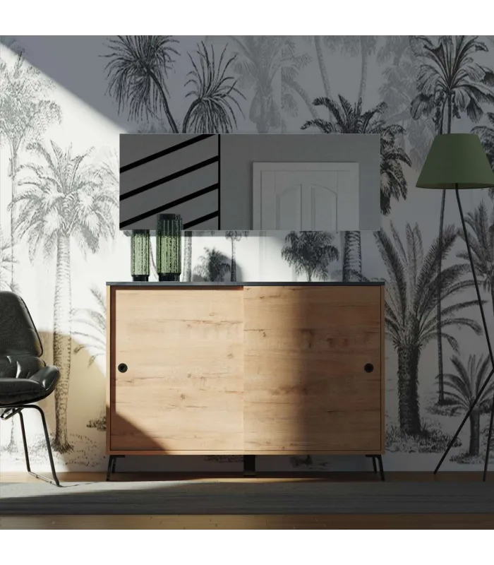 Espejo moderno rectangular para baño elegante