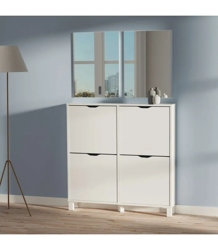 Espejo moderno rectangular para baño, 59.5x44cm