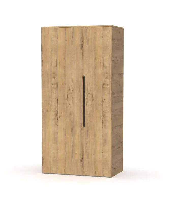Armario ropero 2 puertas abatibles roble gold