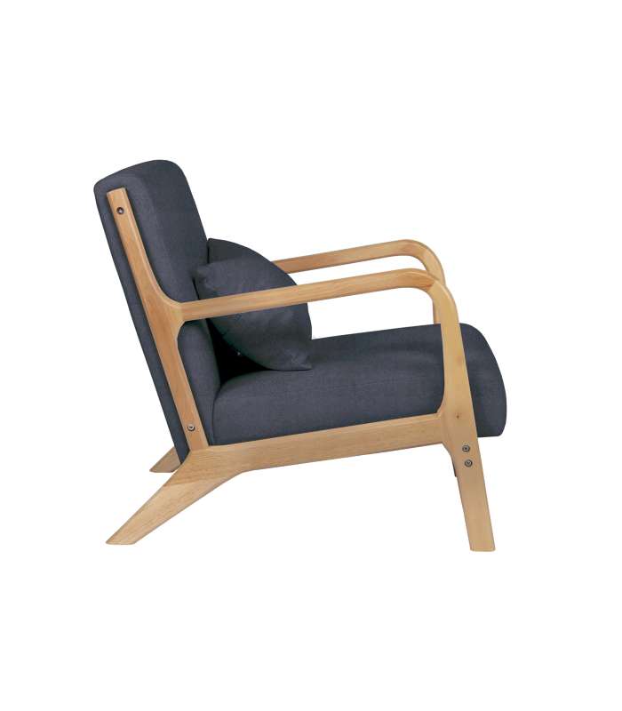 ADEC Sillones y butacas Butaca Tokio microfibra gris / madera