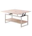 copy of Raised center table Loft in wild oak white or black structure.