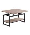 copy of Raised center table Loft in wild oak white or black structure.