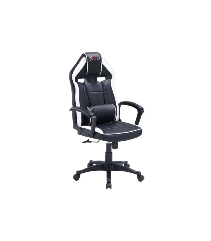 Sillón giratorio gamer Neo Avance, negro/blanco