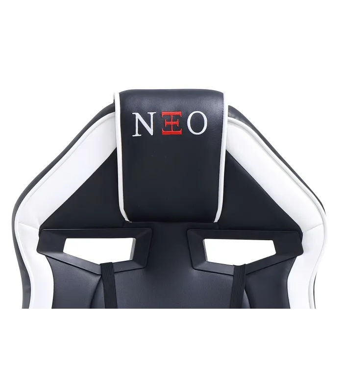 Sillón giratorio gamer Neo Avance, negro/blanco