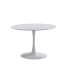 Round dining table Gina lacquered white or black.