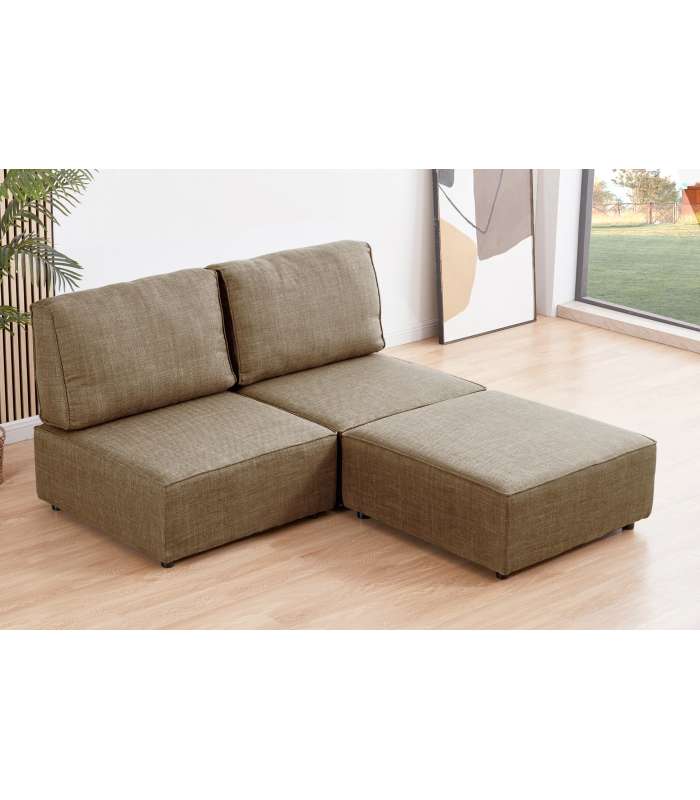 ADEC Sofas Sofá modular sin brazos 2 plazas + chaiselongue MOU