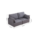 copy of Canapé Chesterfield 2 places en tissu velours ou