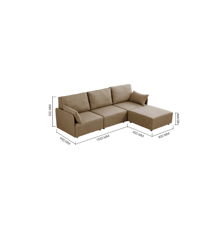 copy of Canapé Chesterfield 2 places en tissu velours ou