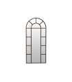 Espejo moderno tipo ventana con arco Dublín acabado marco negro, 80cm(ancho) 180cm(altura) 3.5cm(fondo)