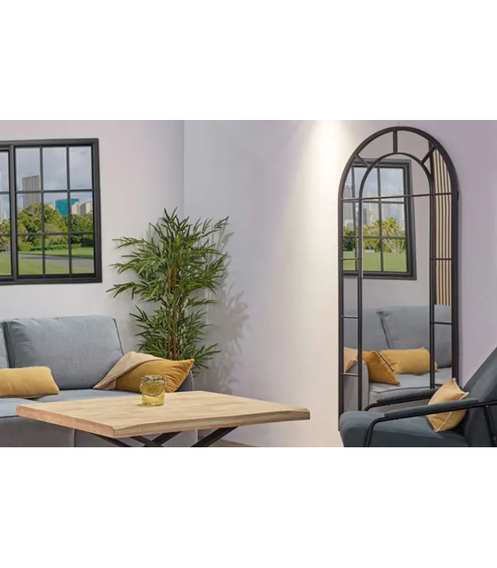 Espejo moderno tipo ventana con arco Dublín