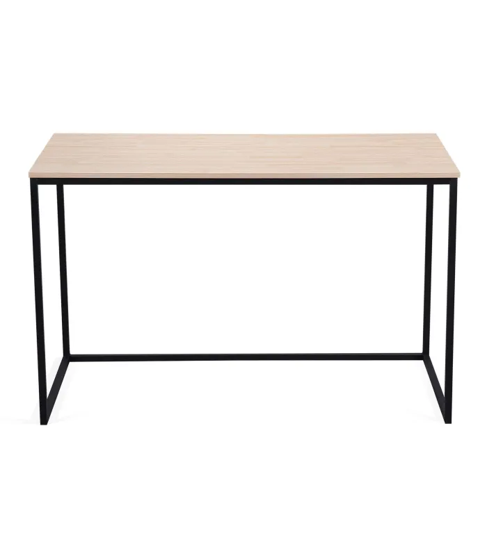 Mesa estudio Mia en roble nordish/negro, 120x60 cm