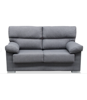 HM-ACTUALLY Sofas Sofá dos plazas Asdrúbal tapizado gris, 140
