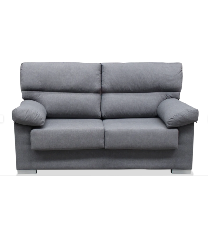 HM-ACTUALLY Sofas Sofá dos plazas Asdrúbal tapizado gris, 140