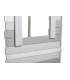 copy of BED CABAÑA SIA-2 WHITE/LIGHT GRAY/DARK GRAY