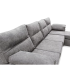 copy of Chaiselongue réversible Vida tapissée gris 276 cm