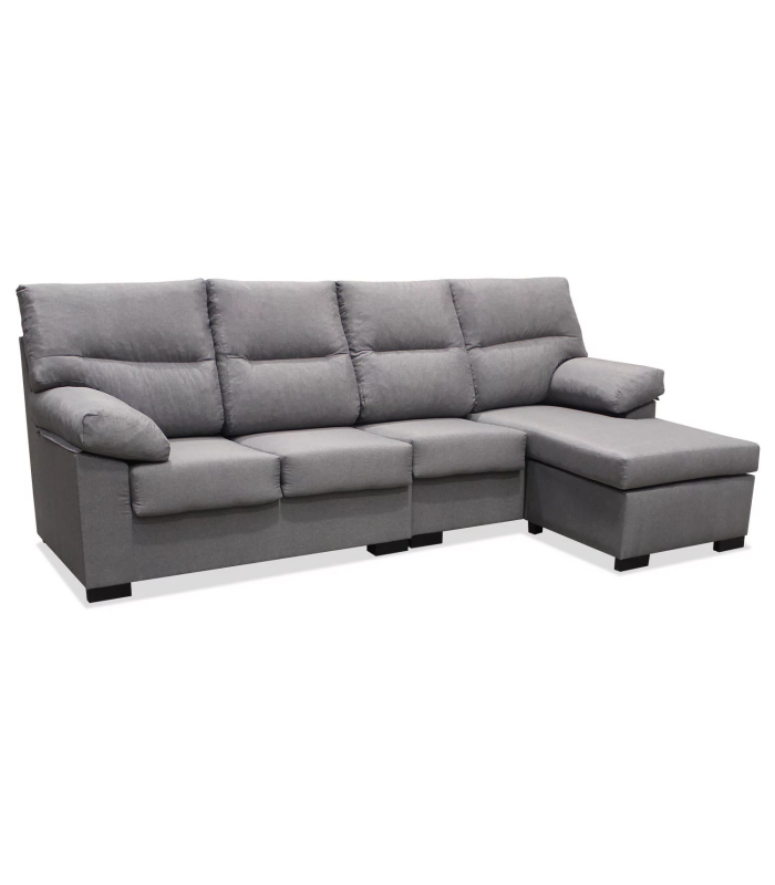 copy of Chaiselongue réversible Vida tapissée gris 276 cm