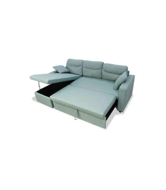 copy of Chaiselongue réversible Vida tapissée gris 276 cm