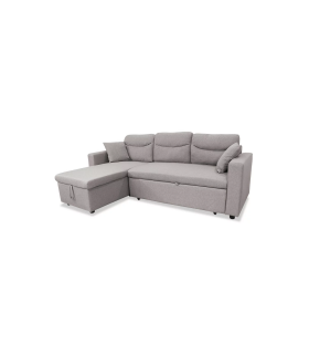 copy of Chaiselongue réversible Vida tapissée gris 276 cm