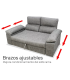 copy of Sofa bed click tap model Fox grey fabric.