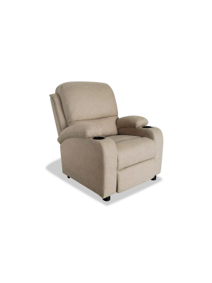 Sillón relax beige ergonómico 75x85x98 cm