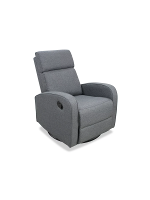 Sillón relax manual gris oscuro elegante y cómodo