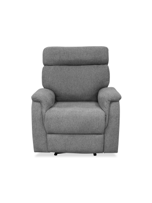 Sillón relax manual Texas gris, diseño ergonómico