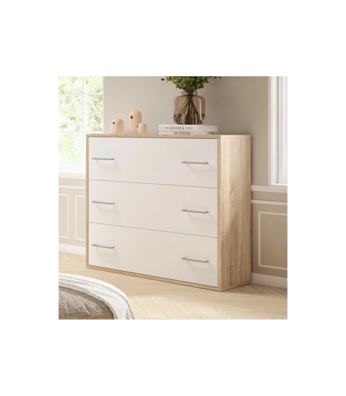 copy of Comfortable 3 oak or white drawers