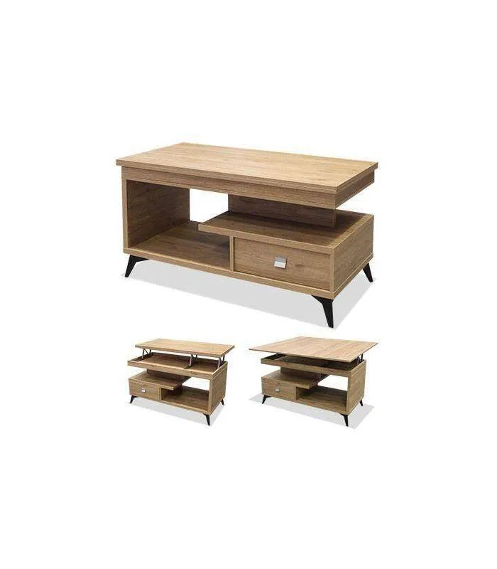 Mesa centro convertible estilo mediterráneo